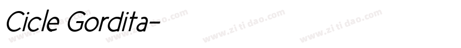 Cicle Gordita字体转换